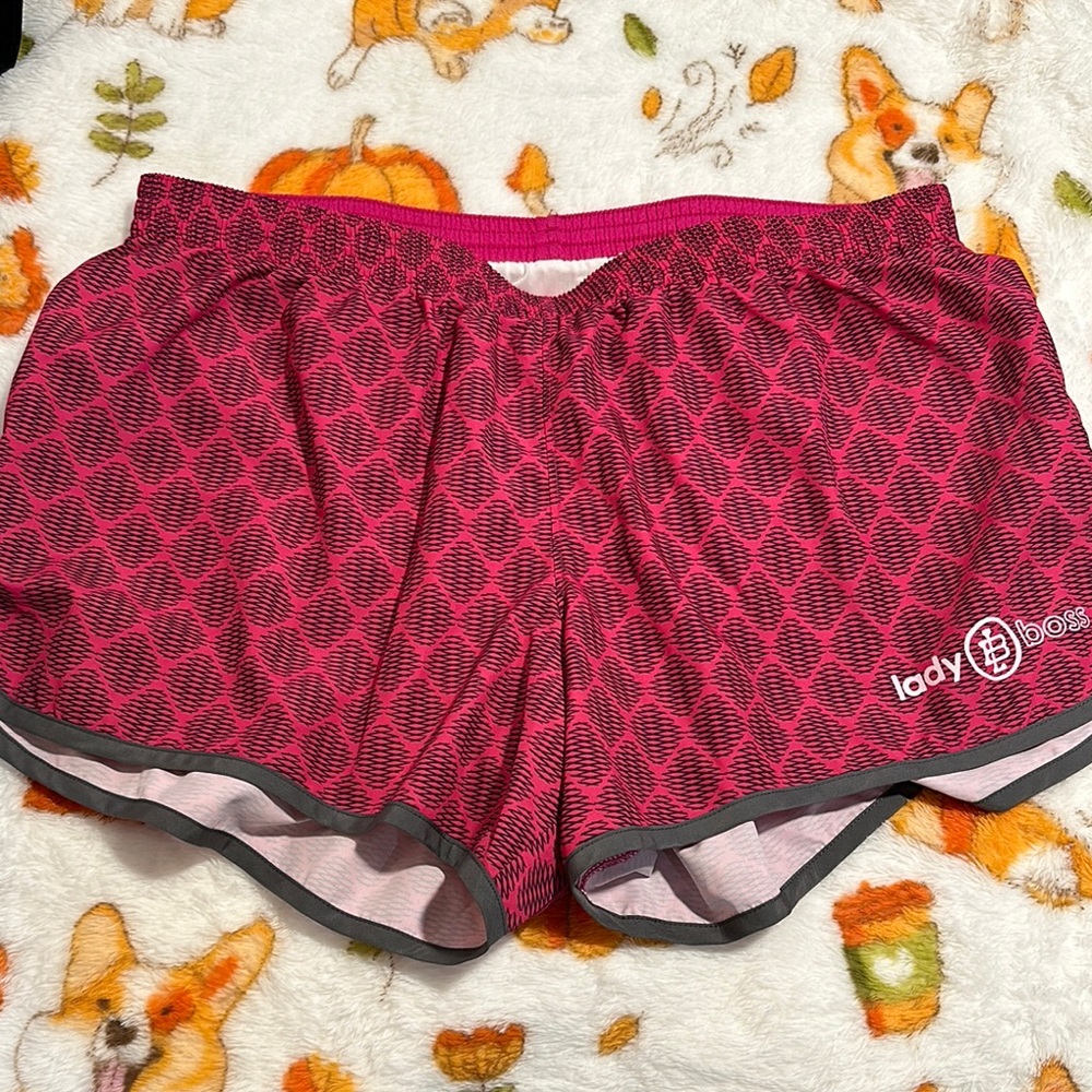 Lady Boss Pink Patterned Shorts